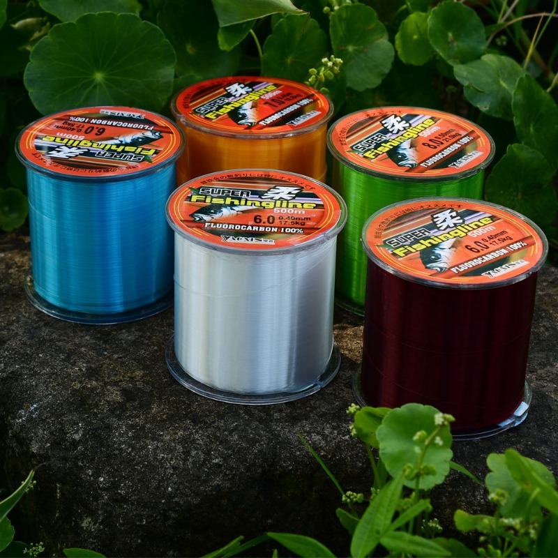 Fluorocarbon Line - 500m 0.14mm-0.50mm Süper Güçlü Naylon Olta